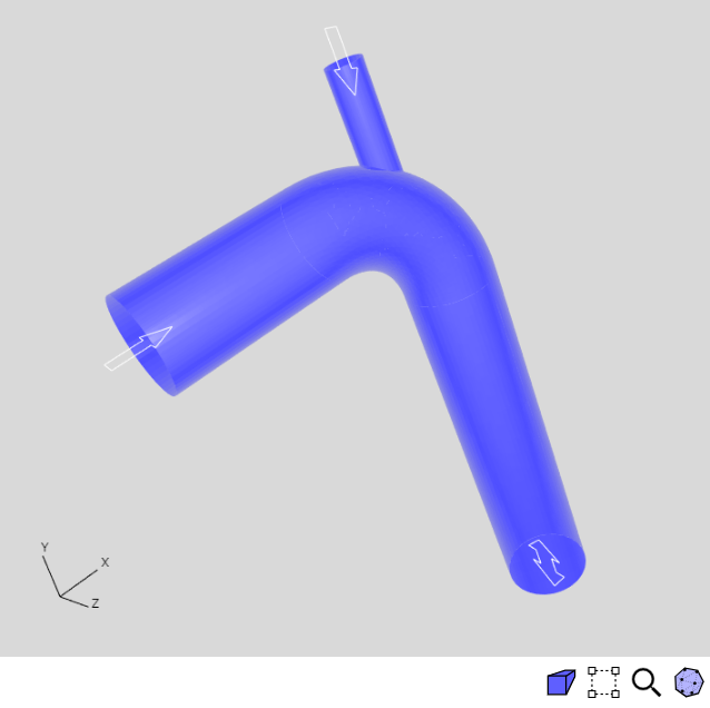 Flow Boundary Condition 3D view