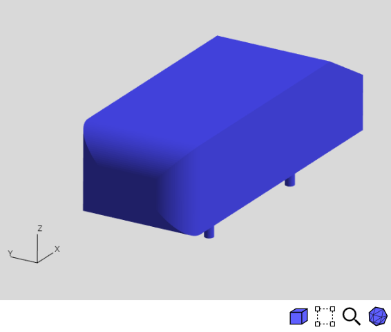 Orthographic projection mode