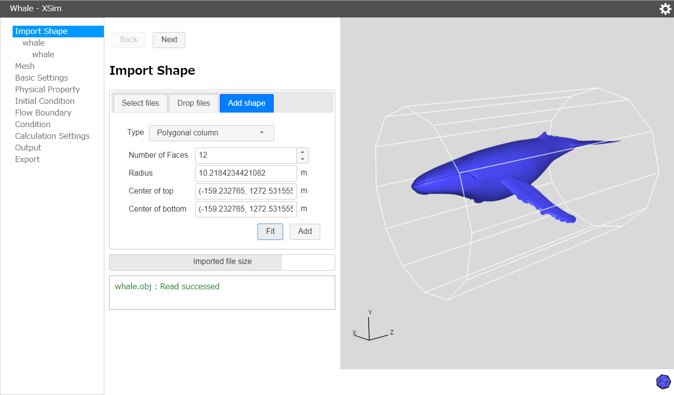 Creating a polygonal column