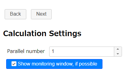 Calculation Settings